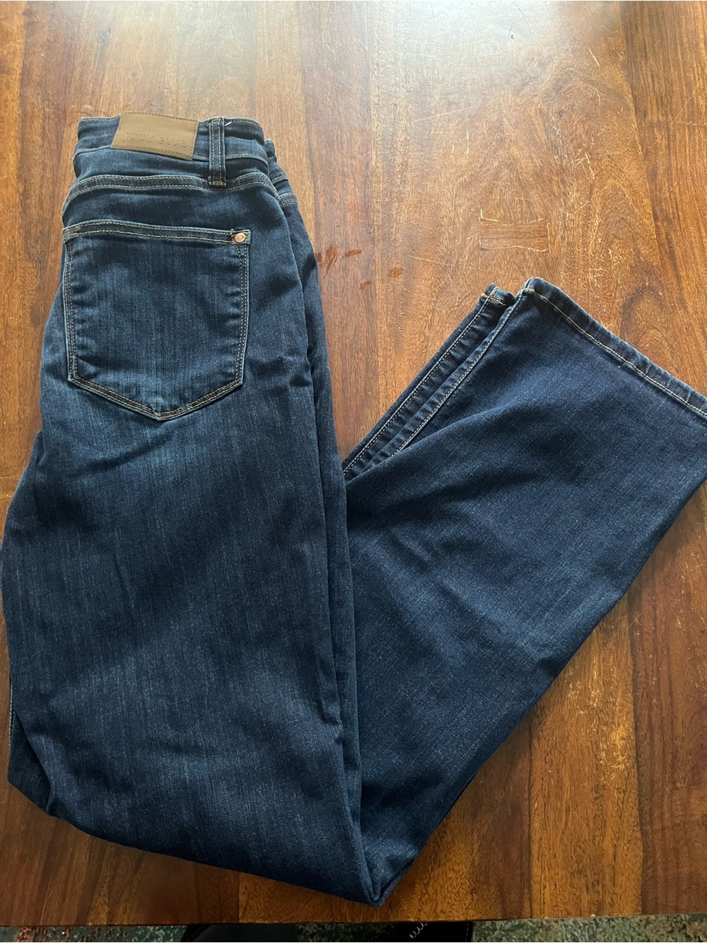 Judy Blue High Rise - Straight Leg -  Dark Wash Stretch Jeans - Size 11/30